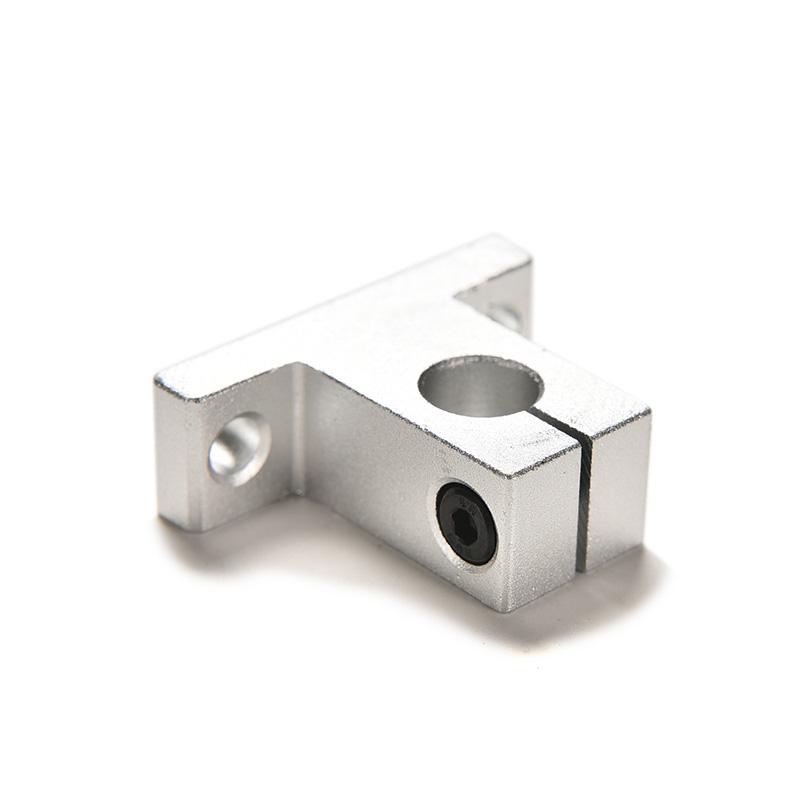 2PCS SK10 10mm Bearing CNC Aluminum Linear Rail Shaft Guide Support BE