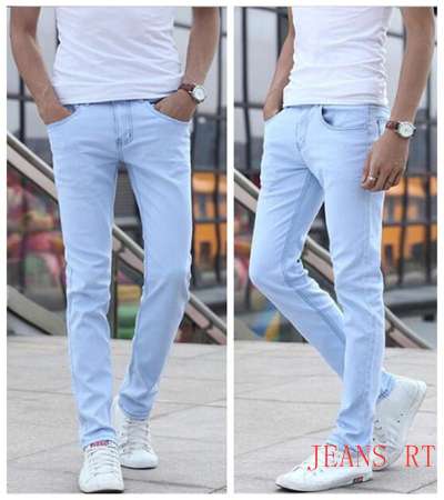 light blue jeans Men′S Denim Pants Stretchable for Men