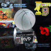 Hongteng crystal trophy custom spot custom basketball trophy lettering competition nba championship trophy Mvp D