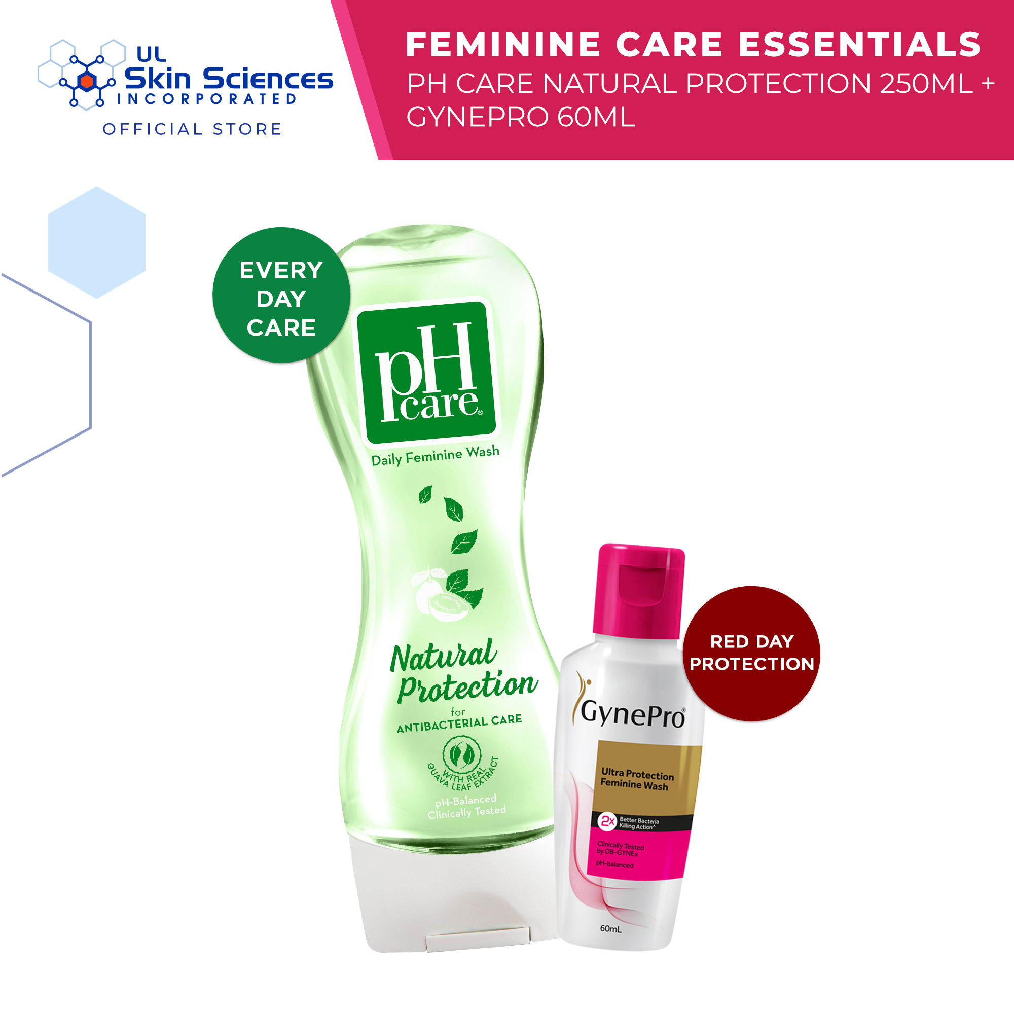 Feminine Care Essentials Bundle (pH Care Delicate White 250mL + ...