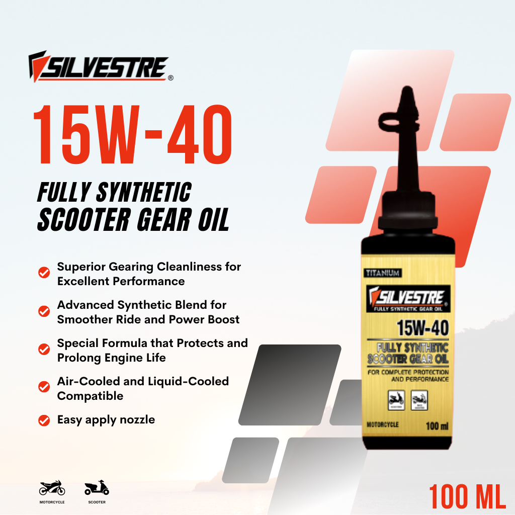 SILVESTRE Gear Oil 100ml 15W-40  API SL, JASO MA2