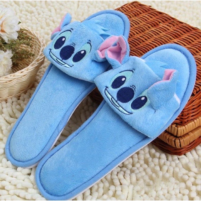 Cartoon Anime 28CM Disney Lilo & Stitch Kawaii Series Stitch Slippers Men  Women Unisex Winter Indoor Shoes Baby Gift