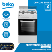 Beko 50cm Gas Cooker with 4 Burners and Oven