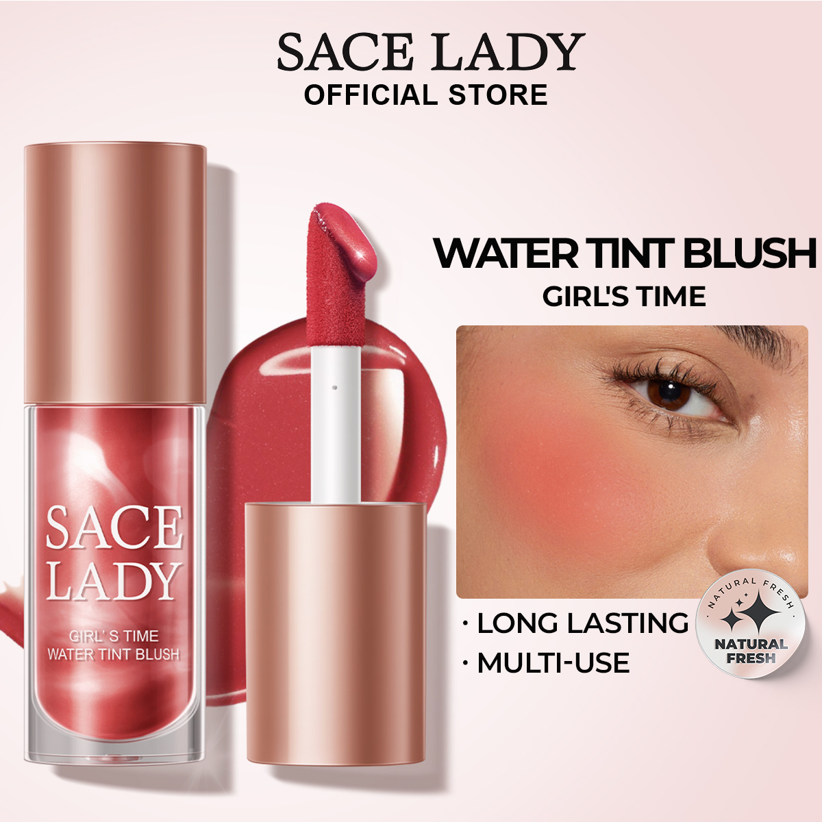 Discount on SACE LADY  shoes - SKU: SACE LADY Liquid Blush On Silky Natural Cheek Lightweight Lasting Waterproof Blusher Face Make Up
