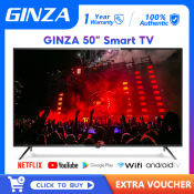 GINZA Smart TV Sale: 50" - 60" Flat Screen Options