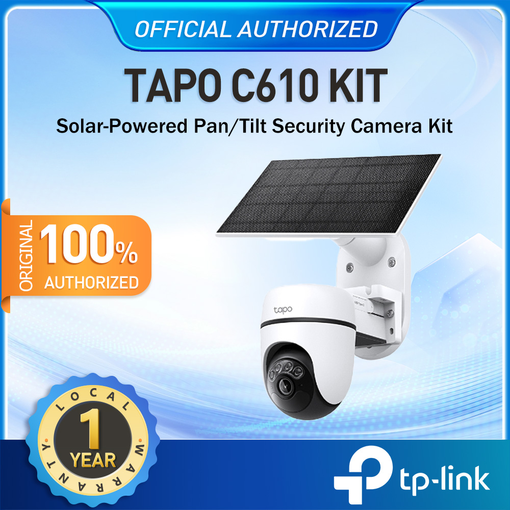 TP-Link Tapo C610 KIT Solar-Powered CCTV Camera Connect Cellphone Pan/Tilt Security Cameras 360° AI Tracking Presyo 6,989 Piso*Libreng Shipping