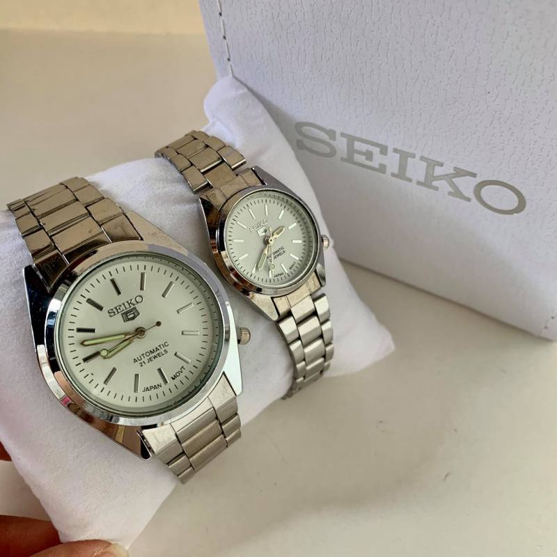 Watch Couple Buy 1 Take 1 Seiko Waterproof Pawnable Watch for Women and Men  Business Watch 18K Couple Watch Relo | Lazada PH