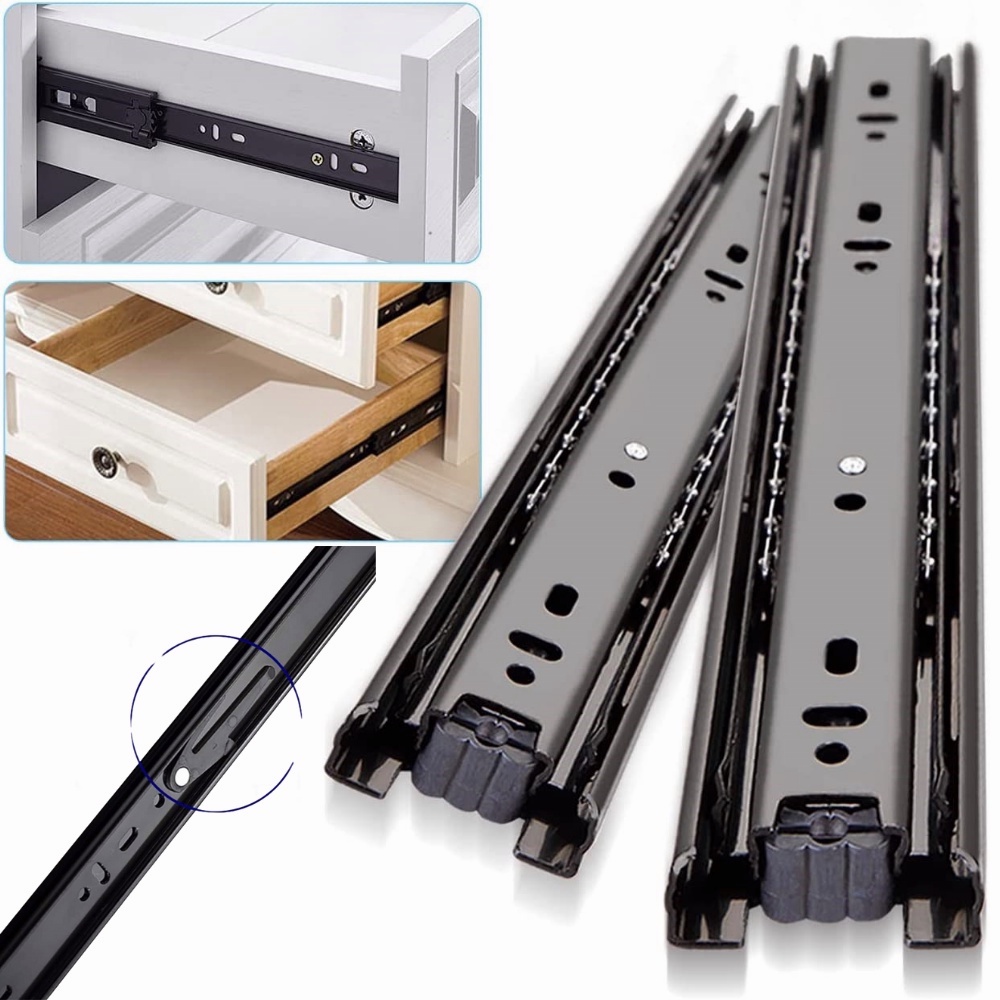 1Set 2Pcs Drawer Slide Rail ...