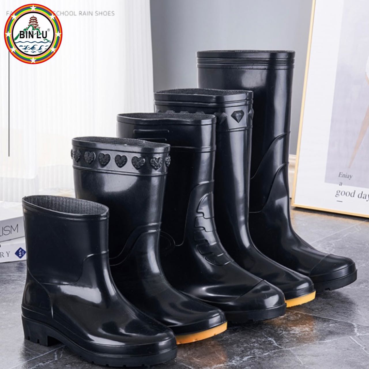 High cut black bota pangbaba white boots rain shoes raincoat rain gear protect shoe rain boots for women high cut rain boots for women low cut rain boots for women anti slip rain boots