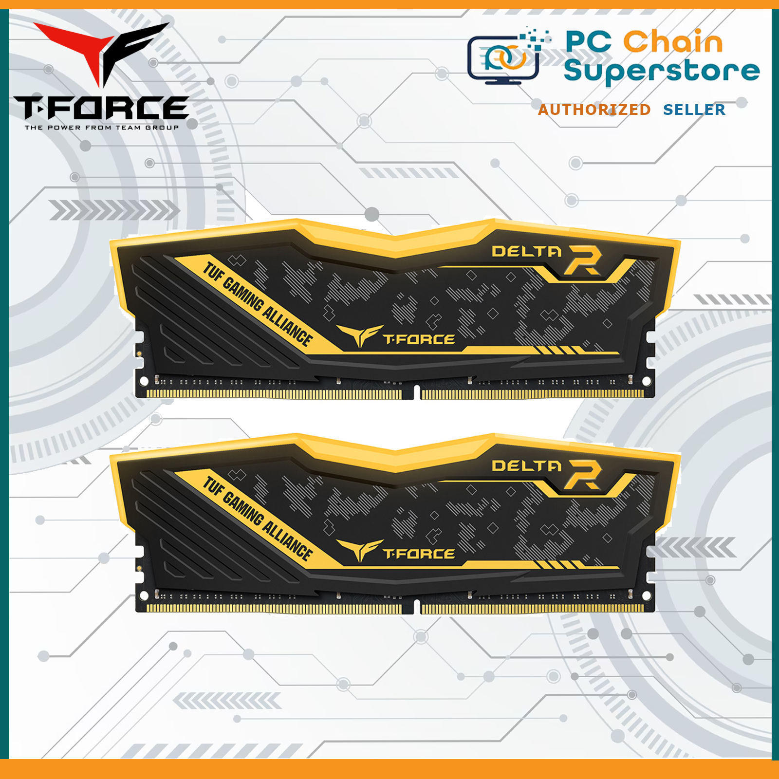 Team Group T-Force Delta RGB DDR4 16GB 8GBx2 Dual Kit [CL16