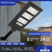 Bosca Solar Street Light - 3-Year Warranty, Waterproof, 500W