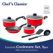 Chef's Classics Essentials Non-Stick Cookware Set, 9pcs