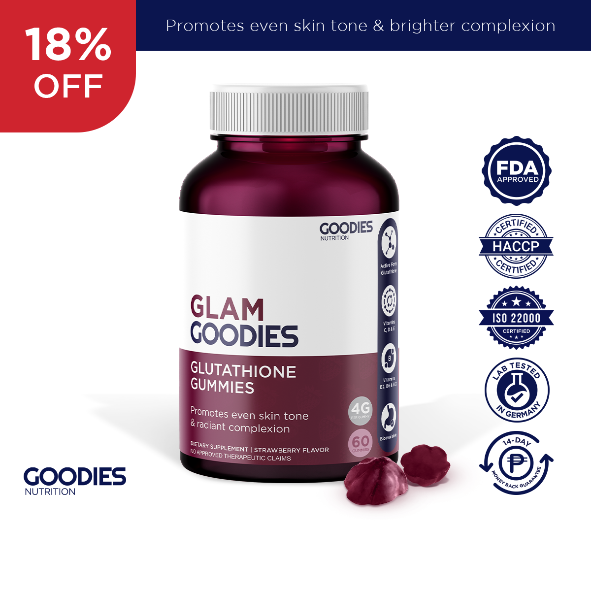 Watsons Glutathione Gummies With Collagen & Camu Camu For Adults - Iso &  Haccp Certified | Lazada Philippines