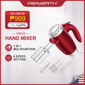 HB300 Hand Mixer: 3-in-1 Blender for Baking and Dough