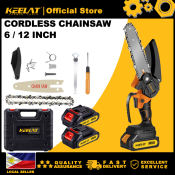 KEELAT Cordless Mini Chainsaw - Portable Electric Wood Cutter