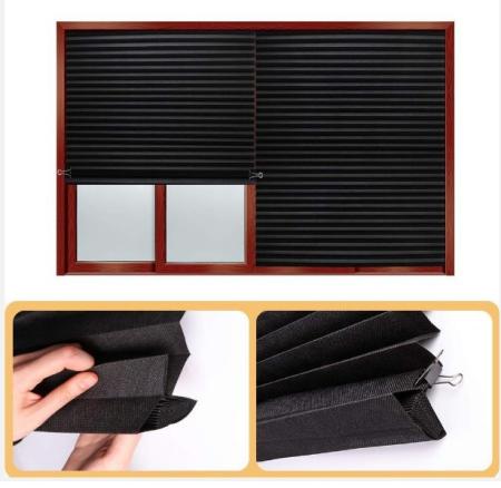 Pleated Blinds for Half Blackout Bathroom Windows - 