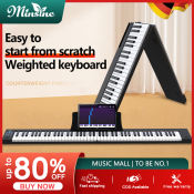 Minsine Foldable Piano - Portable Electronic Keyboard with Bluetooth