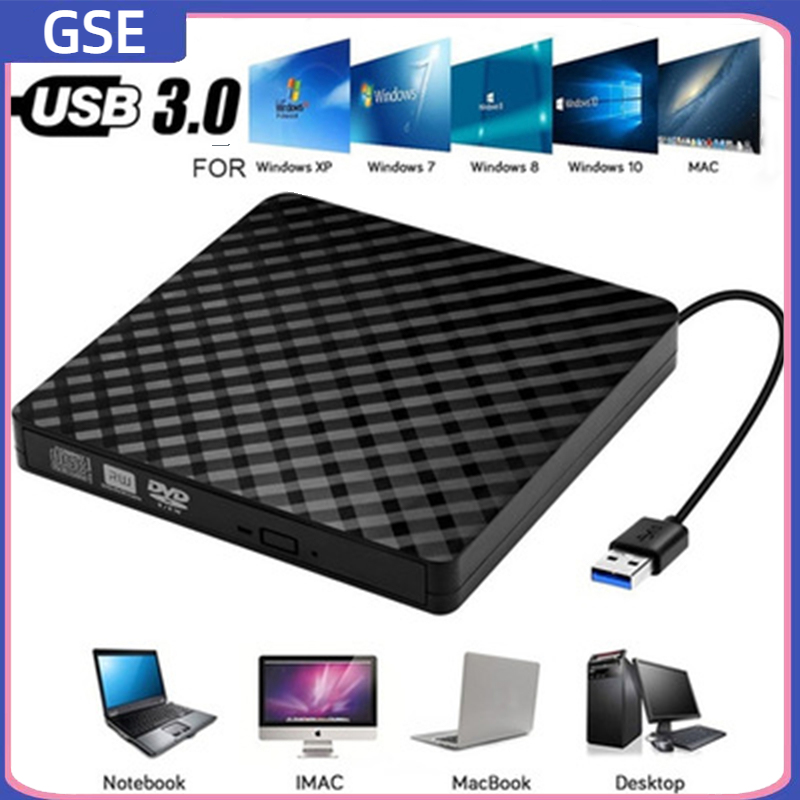 GSE USB 3.0 External DVD Burner - PC Optical Drive