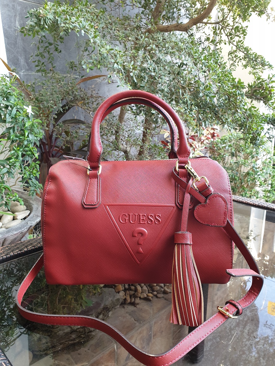 Guess Plain Red Doctor s Bag Lazada PH