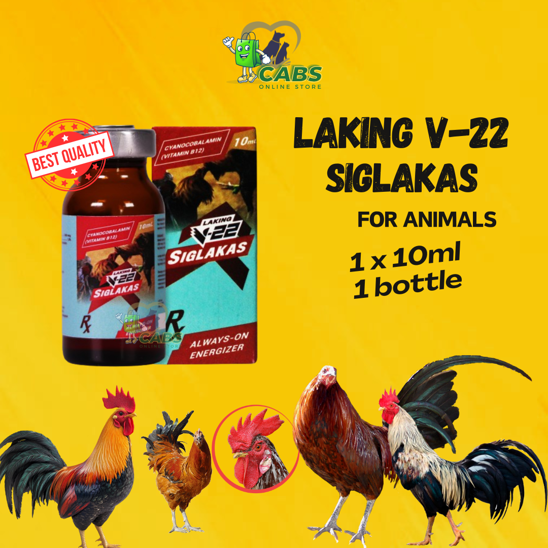 Laking V-22 Siglakas Injection 10ml for Animals - Vitamin B12 for  Deficiency & Immune Booster - Best Quality Always-On Energizer birds -  Lazada