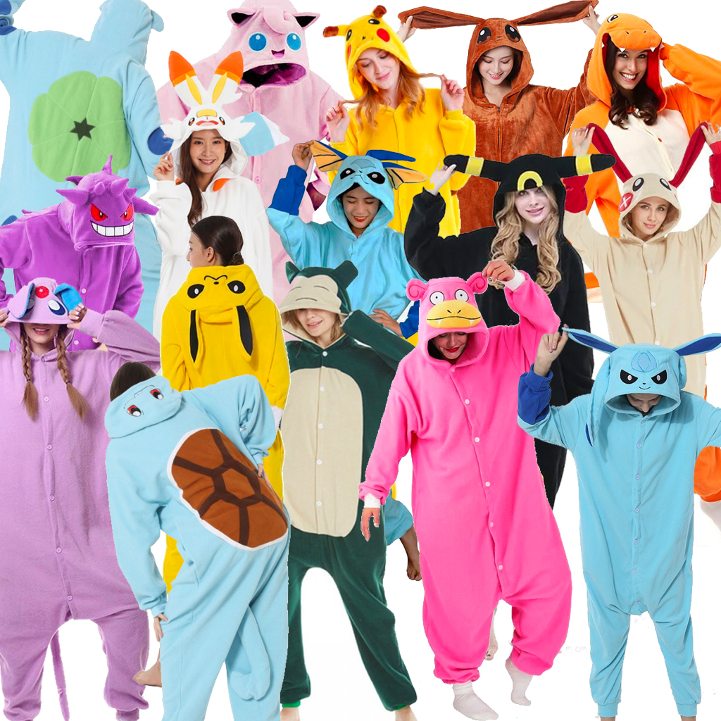Product photo of Pokémon Character Onesie Pajama Costume (Adult Sizes) from its Lazada listing