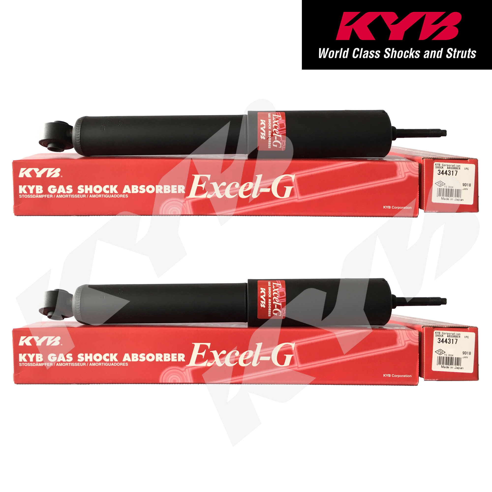 KYB 444132 for Nissan Urvan Shuttle, Escapade DSL 1990 - 2015 Set