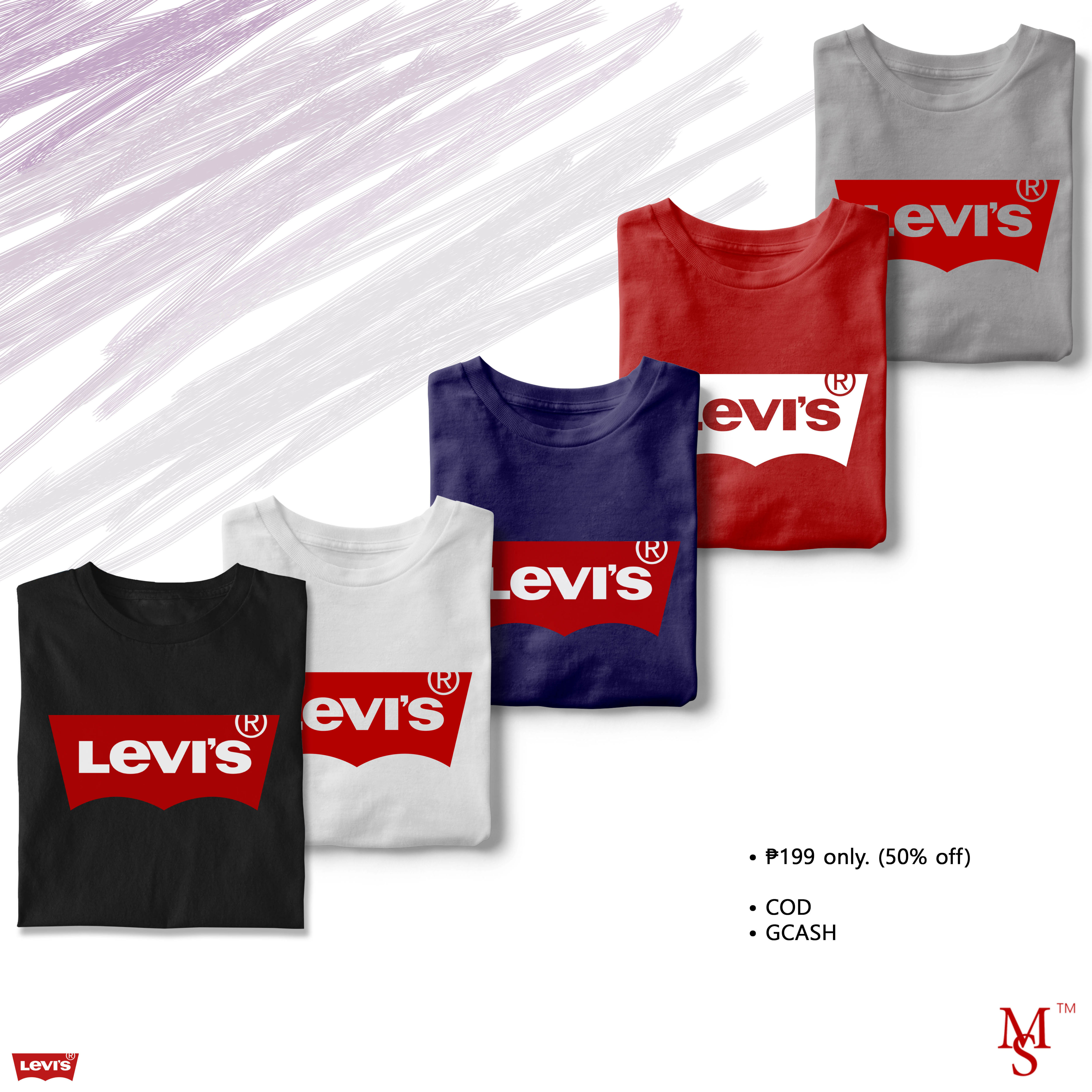 Shop Levis T Shirt For Men Red online 