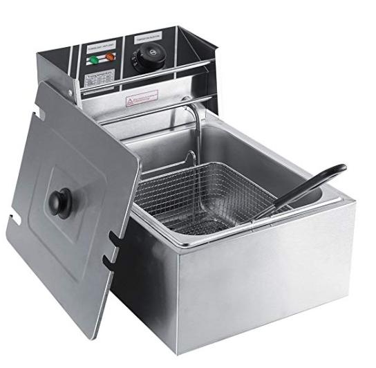 6L Electric Deep Fryer 220V Stainless Steel Frying Machine