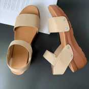 COCO#8060 New Marikina Made 1inch Wedge Sandals Ankle Wrap