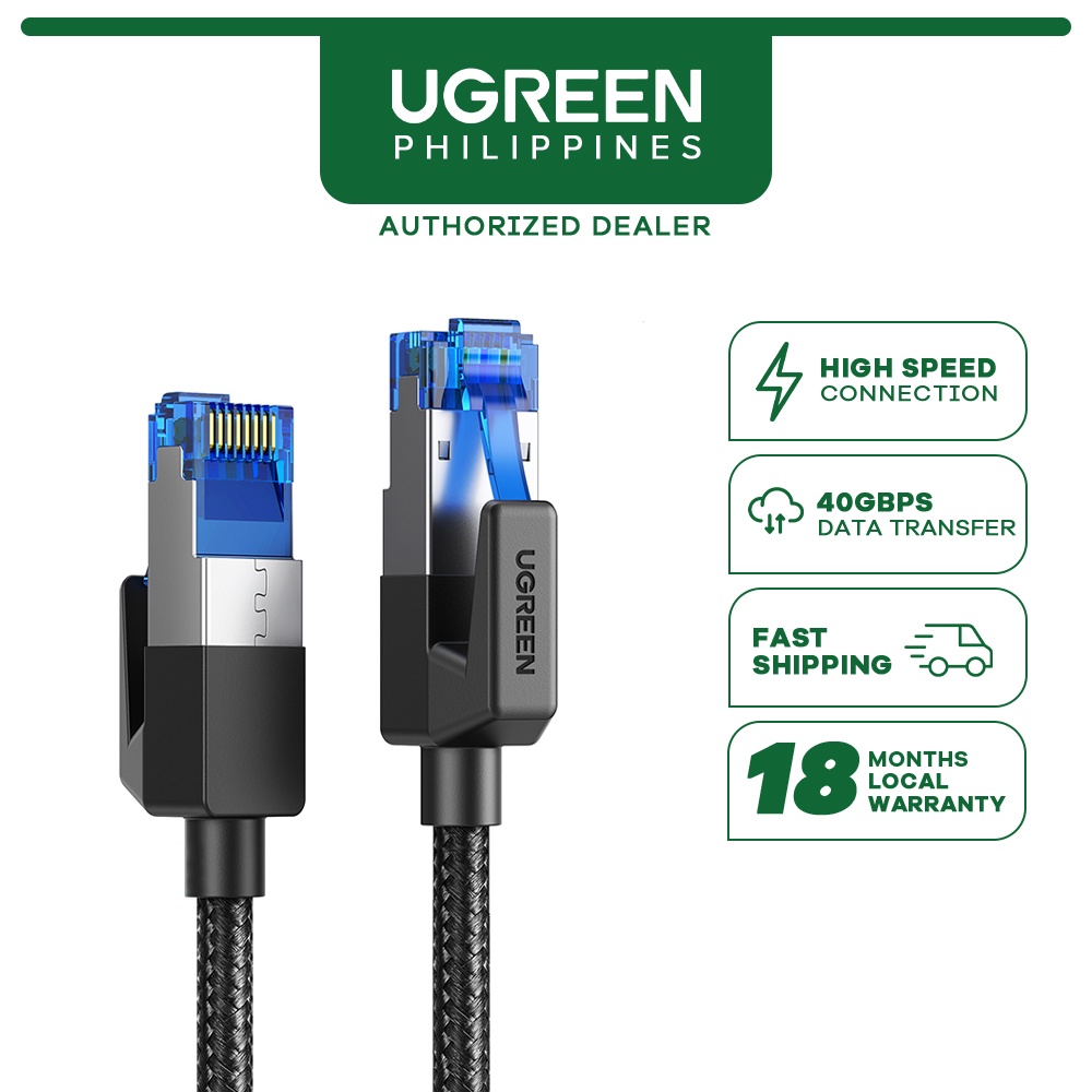 UGREEN CAT 8 Ethernet Cable High-Speed 40Gbps 2000MHz