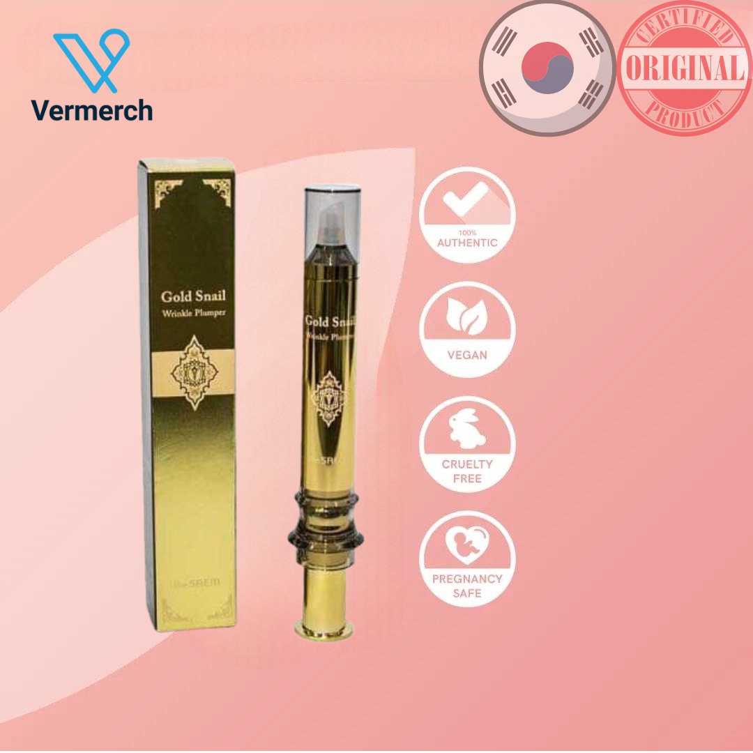 The Saem Korean Gold Snail Wrinkle Plumper 2x Power of Whitening and Anti  Wrinkle Function Lazada PH