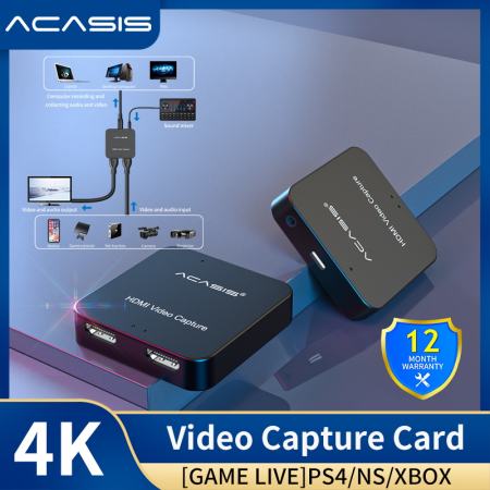 ACASIS 4K USB2.0 HDMI Video Capture Card