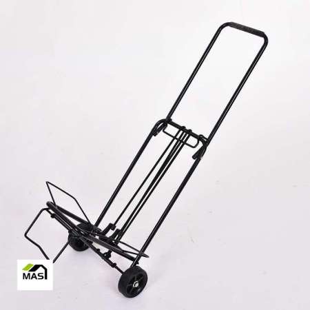 Mas Goods Folding luggage trolley hand truck push cart black