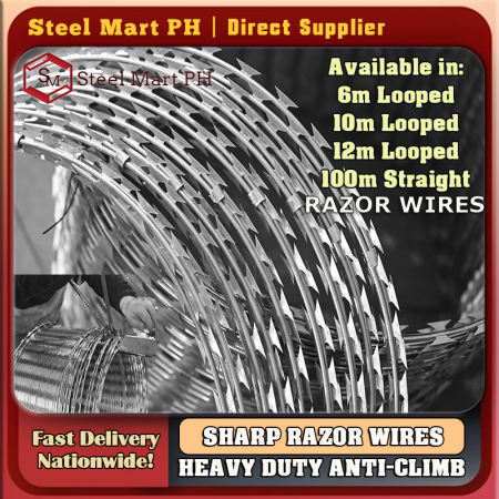 Sharp BTO-22 Razor Wire for High Security Perimeter Fencing