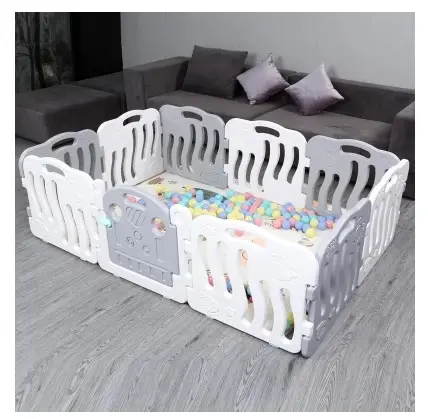 baby care funzone baby playpen in grey