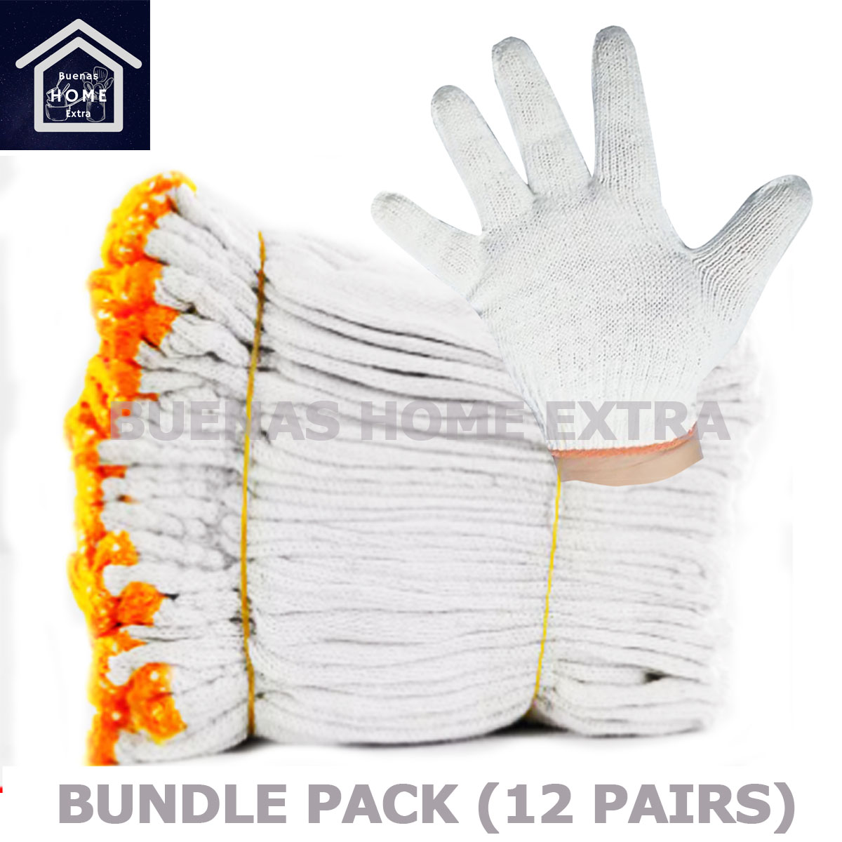 Net knil-Gloves. Dirty White