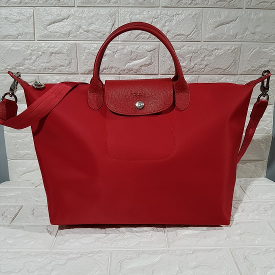 longchamp red tote