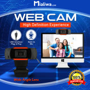 Full HD USB Webcam with Noise-Canceling Mic for Online Teaching