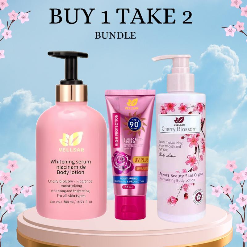 (BUY 1 TAKE 2) VELLSAR SAKURA WHITENING LOTION SPF90