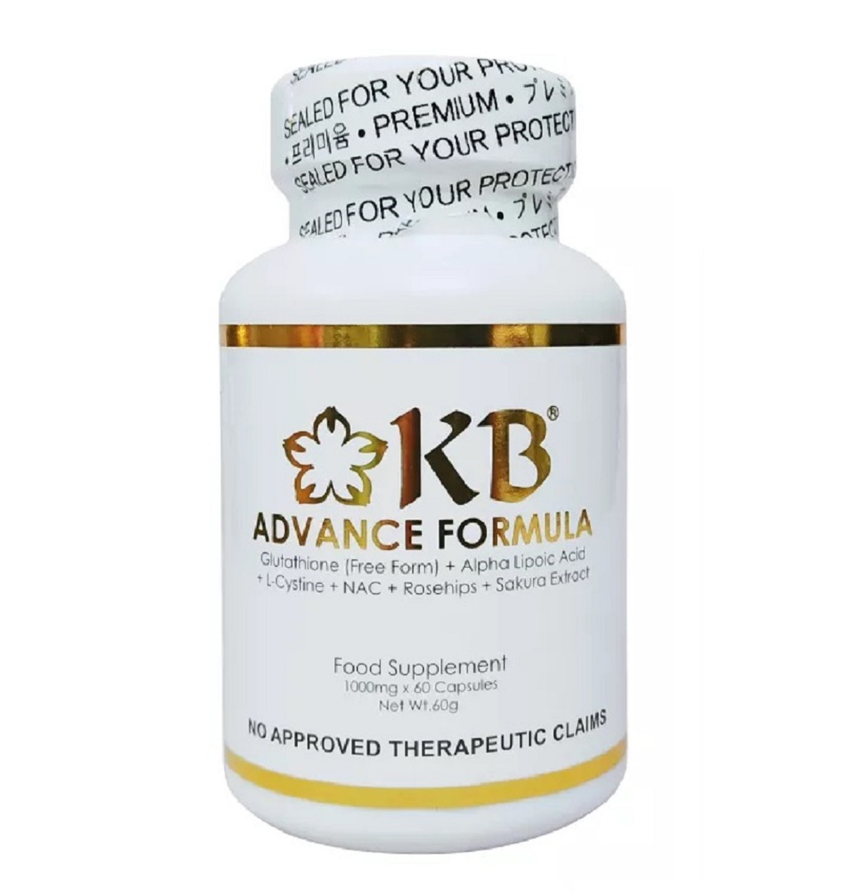 KB L-Glutathione Plus NAC 500mg 30 Capsules and Rosehips 500mg 30 Capsules  Vitamin C Rosehips Capsules Whitening Supplement 30-Day Supply Local  Supplier Warranty 7 Days - Lazada