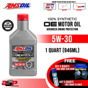 AMSOIL OE Synthetic Motor Oil Gasoline Engine 5w-30 1 Quart