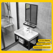 Aluminum Square Bathroom Sink Set 