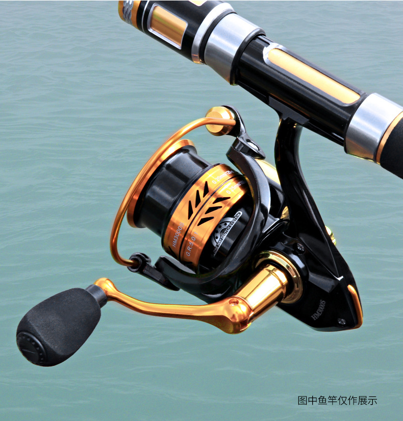 Deukio Fishing Reels 2000 3000 Spinning reel 8kg Max Drag Ultralight Long  Casting Metal Shllow Spool Wheel spinning for fishing