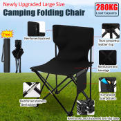 Outdoor Folding Chair - Heavy Duty Portable Beach Chair