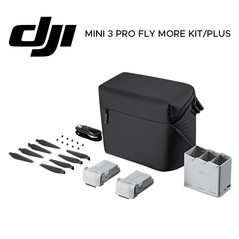 DJI Mavic Mini 3 Pro Fly More Kit with 34 Min Intelligent Flight Batteries  and Propeller Pack (Plus Version 47 Min Available)