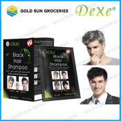 Dexe Black Hair Shampoo 10 Pack - White to Black