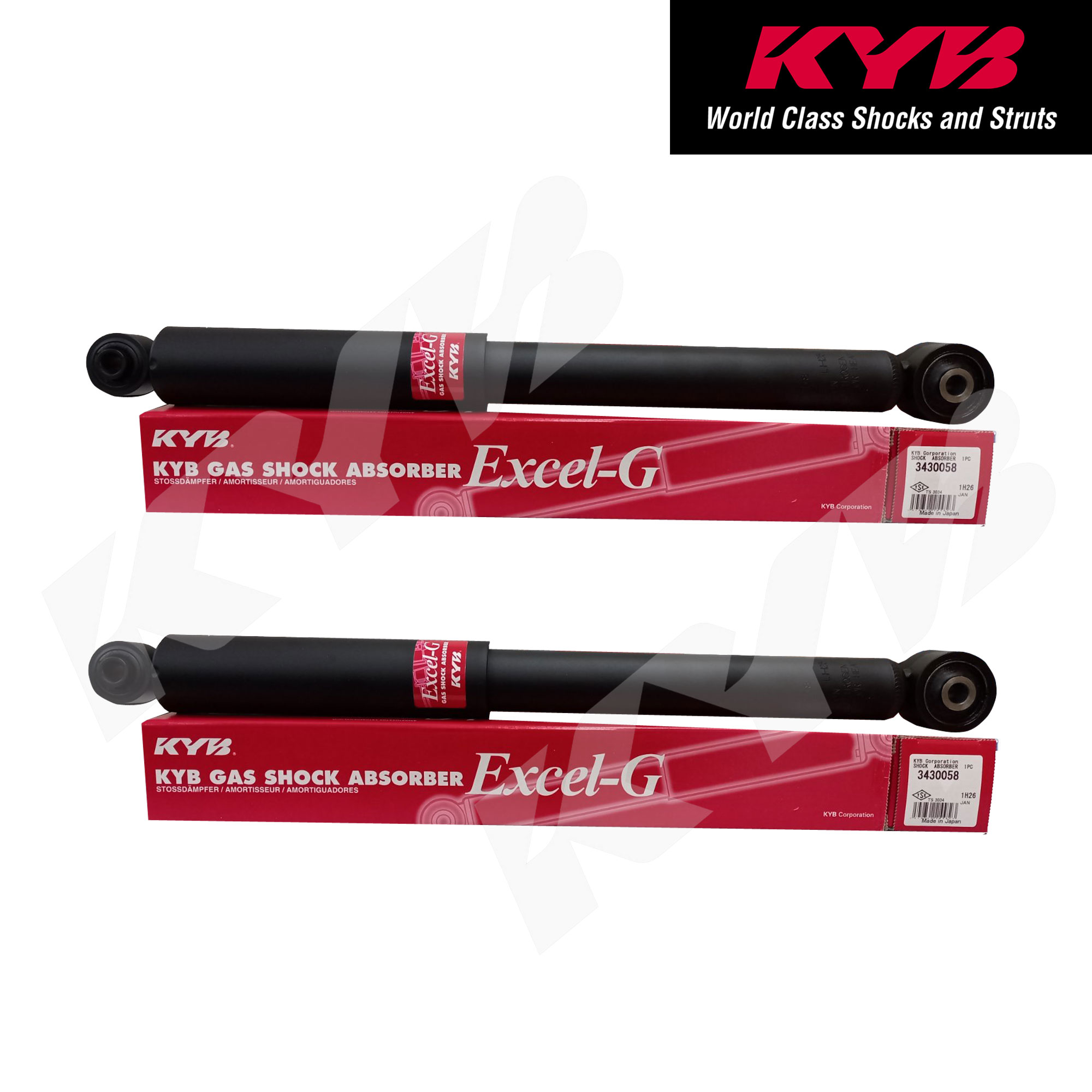 KYB 343441 for Toyota Avanza 2003 - 2020 Set of 2 Rear Gas Shock 