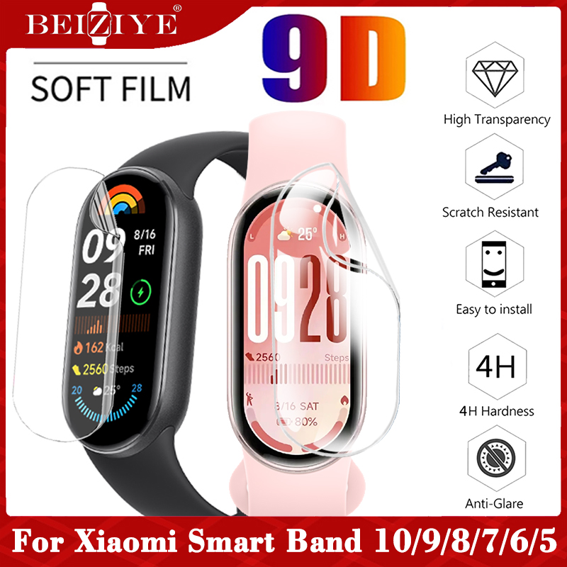 [MUA 1 TẶNG 1] For Xiaomi Smart Band 10 Screen Protector Film For Xiaomi Mi Band 9 Screen Protector 