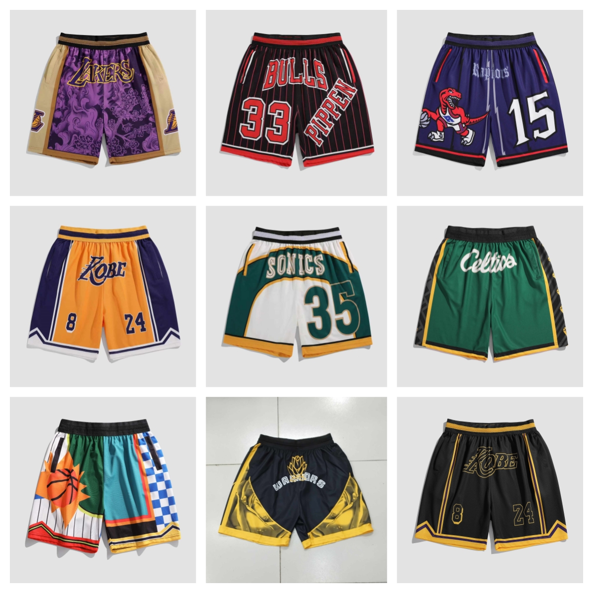 vintage nba short shorts