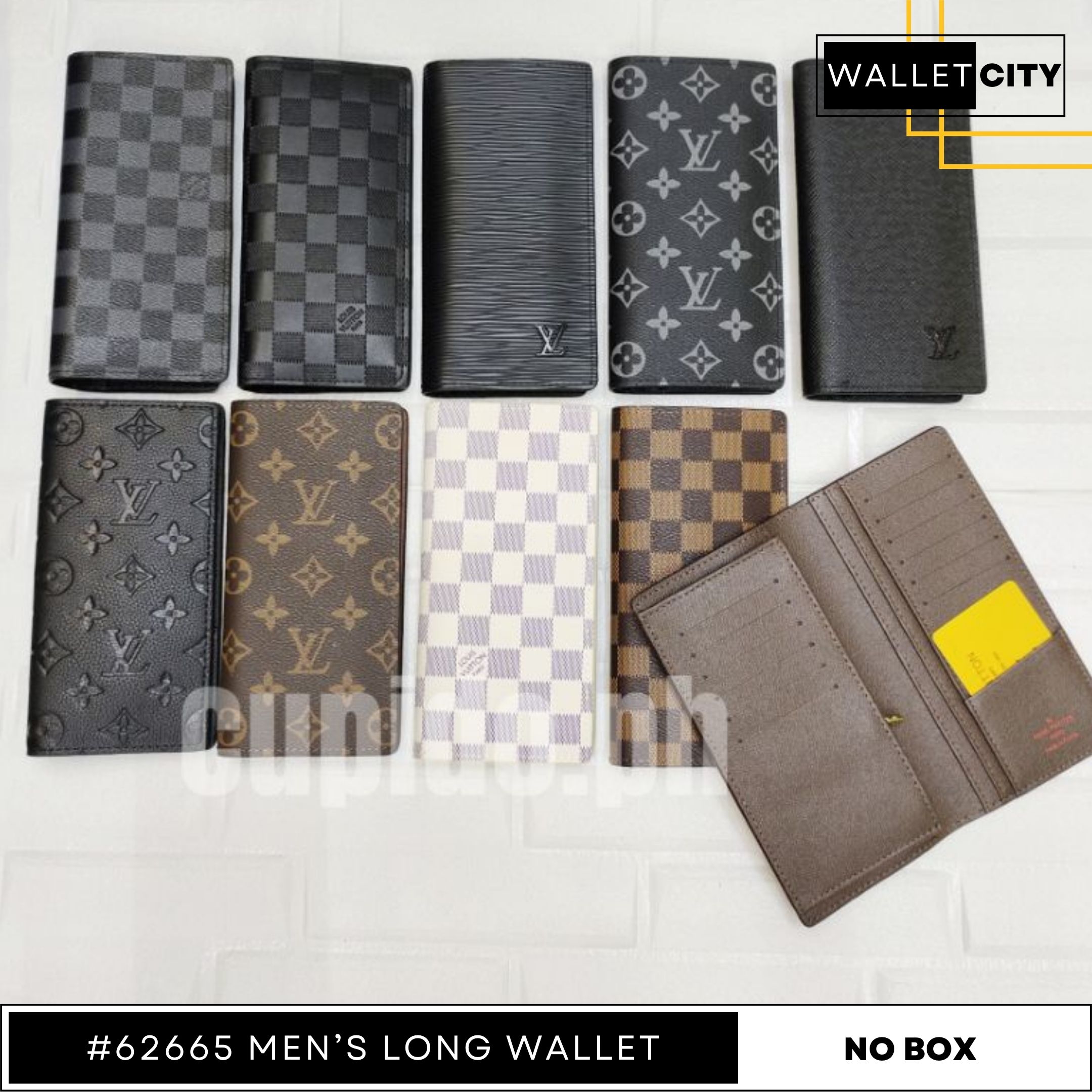 Walletcity Long Bifold Leather Men's Wallet (No Box) #62665
